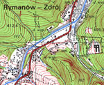 Mapa topograficzna w układzie '1965', arkusz: 185.14 Iwonicz-Zdrój, 1:25 000